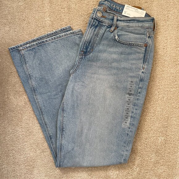 American Eagle 90’s Bootcut Jean Bright Blue Size 10 - Picture 4 of 5